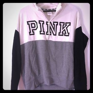 Victoria’s Secret Pink quarter zip sweatshirt